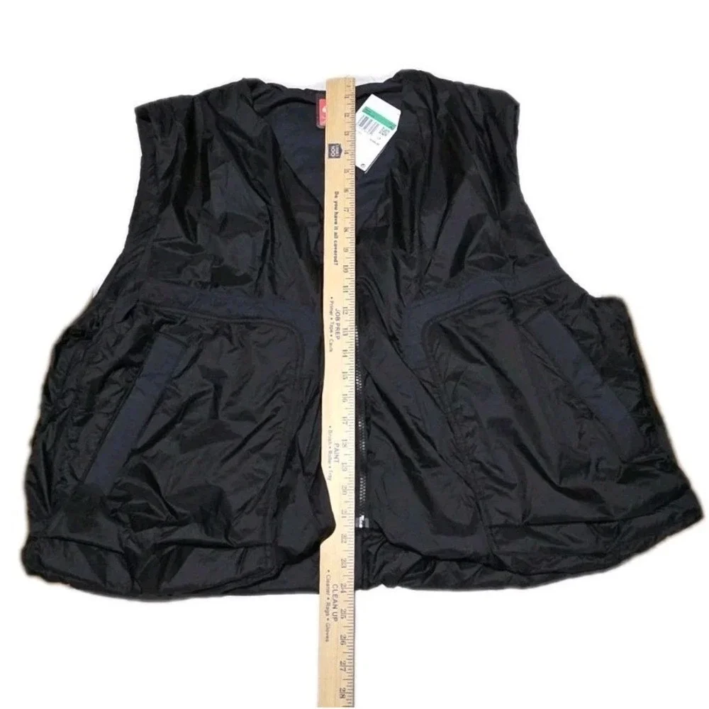Nike Tech Woven Zip Sports Nylon Vest Black Loose Fit HM4262-010 Sz XL New $180